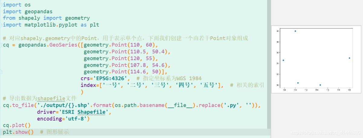 python geopandas讀取、創(chuàng)建shapefile文件的方法
