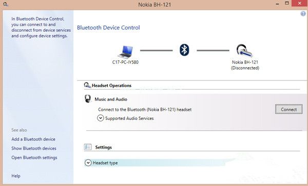 Win8藍牙耳機能配對不能連接怎么解決？