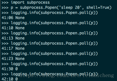Python中判斷subprocess調(diào)起的shell命令是否結(jié)束