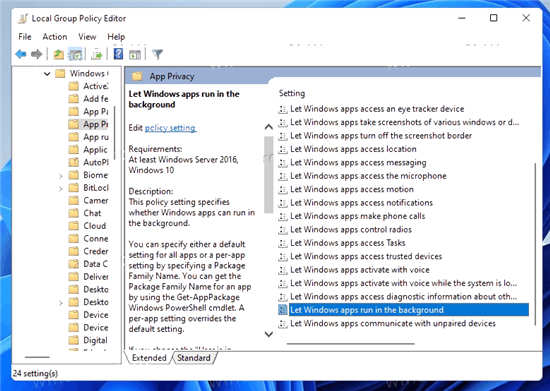 Windows11怎么禁用后臺應用程序？Windows11禁用后臺應用程序方法分享