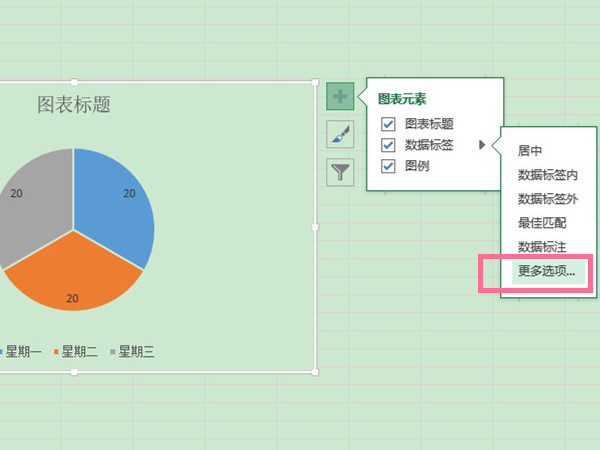 excel怎么顯示餅圖數(shù)據(jù)和百分比
