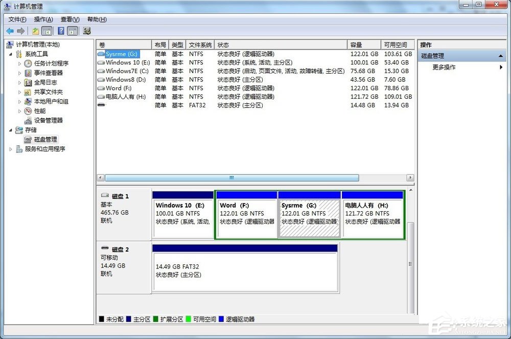 Win7不顯示移動硬盤怎么辦？