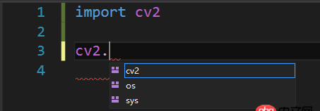 visual-studio - Python OpenCV: 奇怪的自動(dòng)補(bǔ)全問(wèn)題