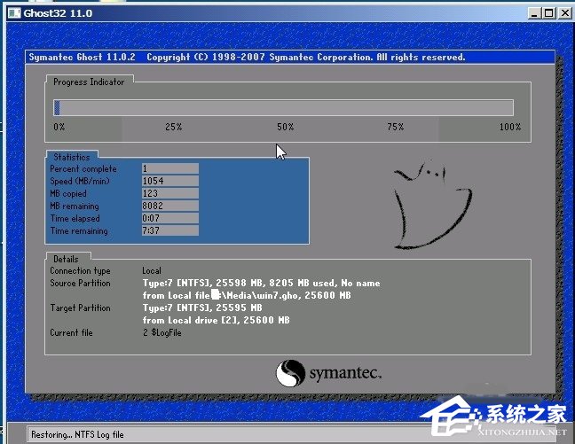 Win7系統還原時出現decompression error abort如何解決？