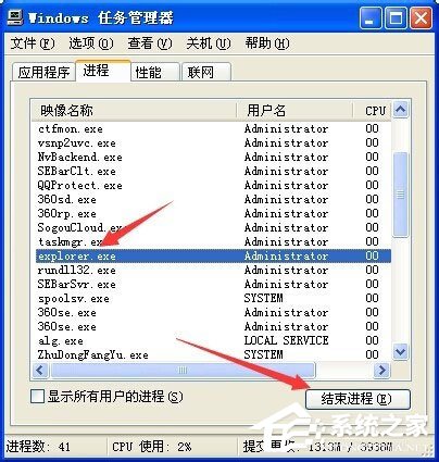 WinXP系統桌面顯示不出來如何解決？