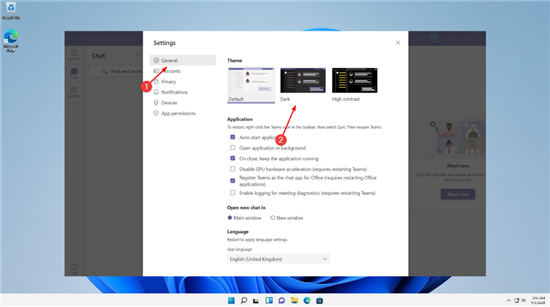 怎么在Windows11上的Microsoft Teams中激活暗模式？