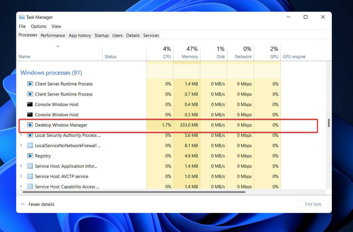 Dwm.exe是什么進程?Win11如何修復Dwm.exe進程?