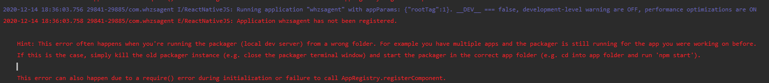 解決VSCode調(diào)試react-native android項目錯誤問題