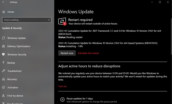 win10更新發(fā)布KB5013942正式版 修復IE崩潰問題