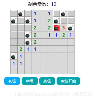js實現(xiàn)經(jīng)典掃雷游戲