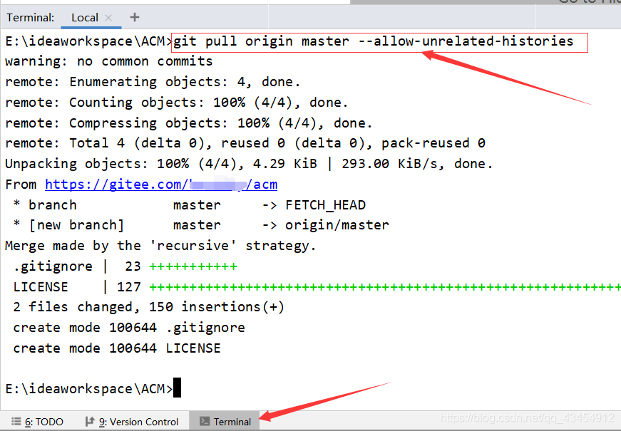 IntelliJ IDEA使用git初始化倉(cāng)庫(kù)的使用方法