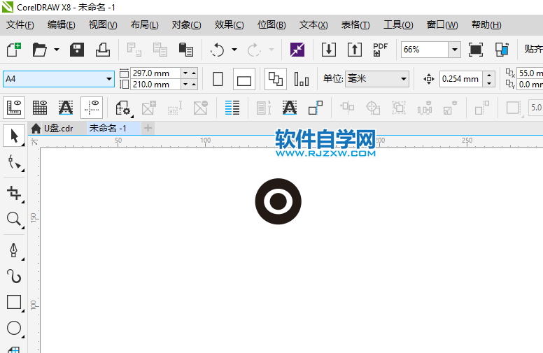 CorelDRAWX8怎么畫USB使用圖標(biāo)