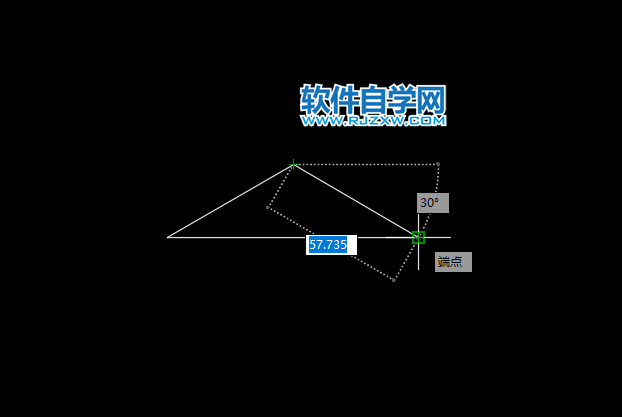 Cad如何畫120度的等腰三角形