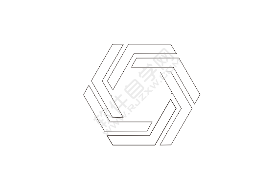 CDR設(shè)計一個L六邊形的LOGO