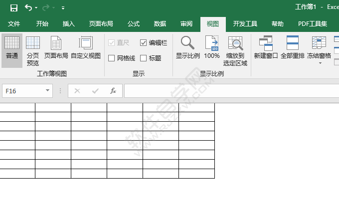 EXCEL2016怎么顯示和關(guān)閉標(biāo)題的方法