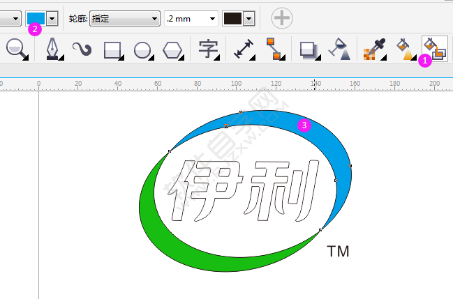 CDR設(shè)計伊利LOGO的簡單方法