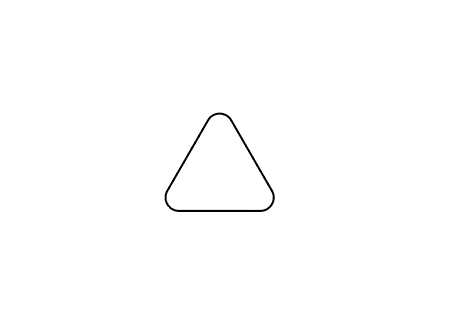 ai畫(huà)圓角三角形