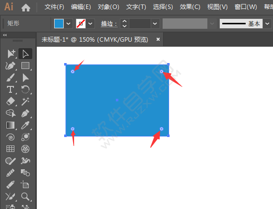 ai矩形怎么變圓角