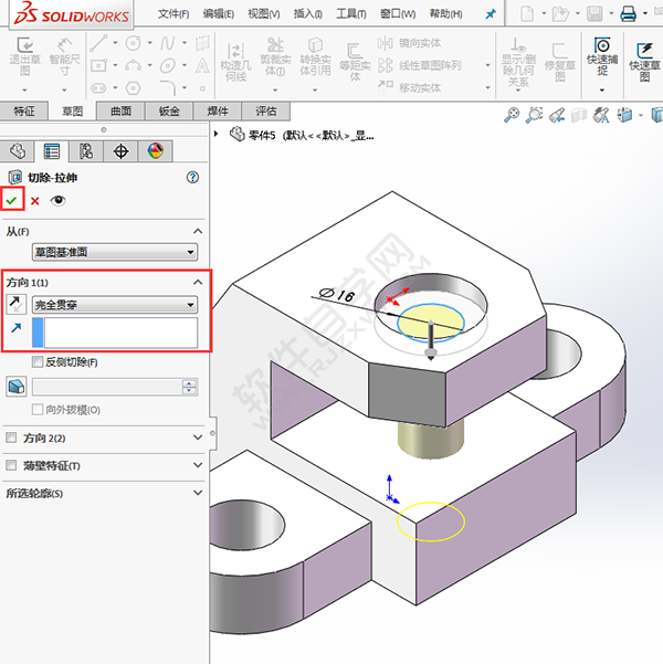簡述solidworks創(chuàng)建零件過程