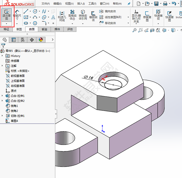 簡述solidworks創(chuàng)建零件過程