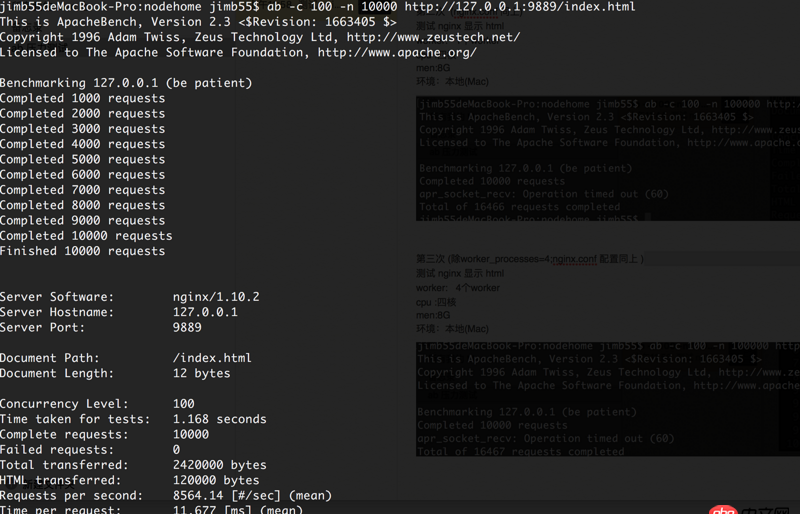 nginx - 關(guān)于 用 ab 測試 docker 和 本機引發(fā)的問題
