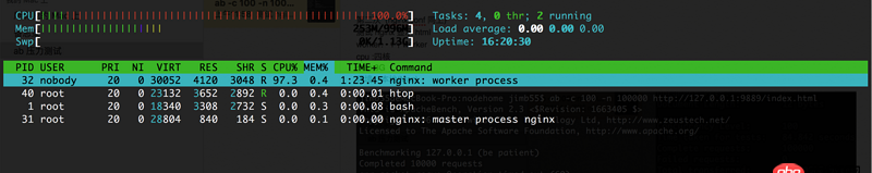 nginx - 關(guān)于 用 ab 測試 docker 和 本機引發(fā)的問題