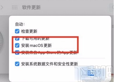 macOS系統(tǒng)開啟自動(dòng)安裝macOS更新的方法