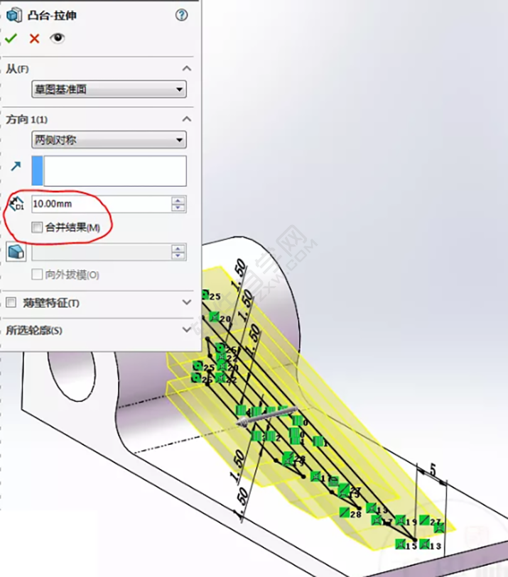 SolidWorks練習(xí)題之catics3D15-M06題步驟