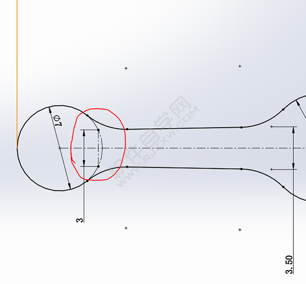 用SolidWorks畫一個(gè)夾子，用曲面的方法。