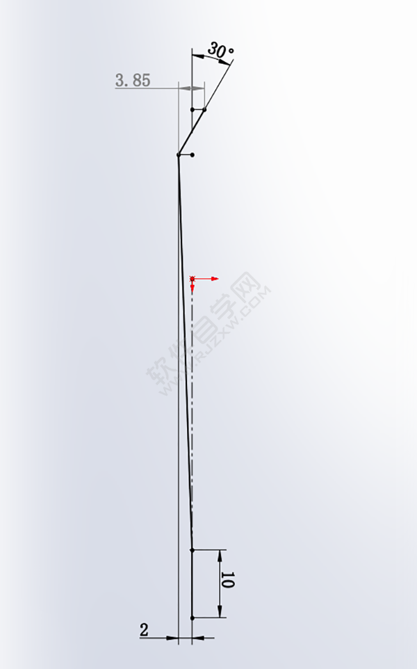 用SolidWorks畫一個(gè)夾子，用曲面的方法。