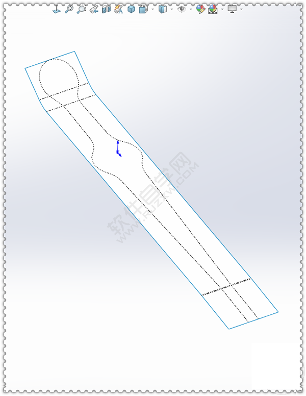 用SolidWorks畫一個(gè)夾子，用曲面的方法。