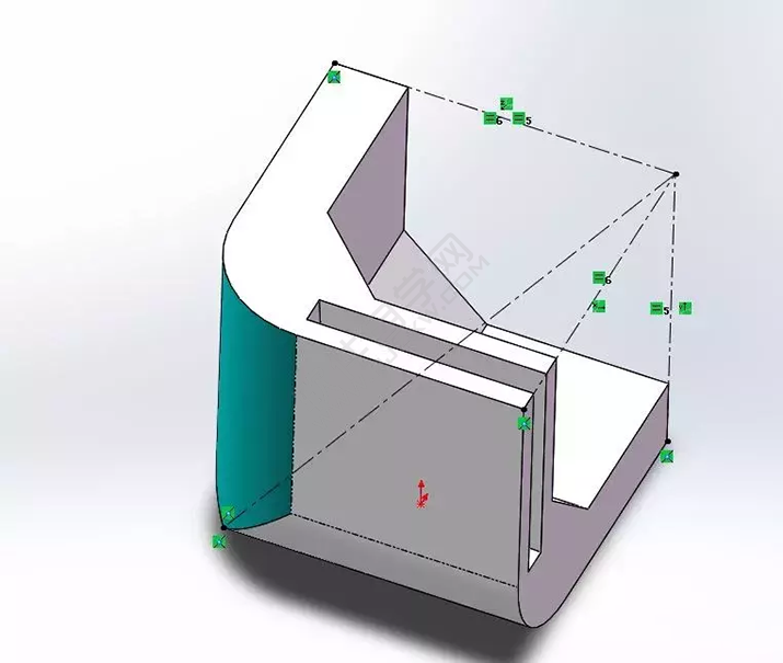 SolidWorks建模3D13-H01拉伸、圓角、倒角、基準(zhǔn)軸、鏡像