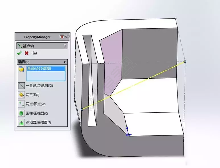 SolidWorks建模3D13-H01拉伸、圓角、倒角、基準(zhǔn)軸、鏡像