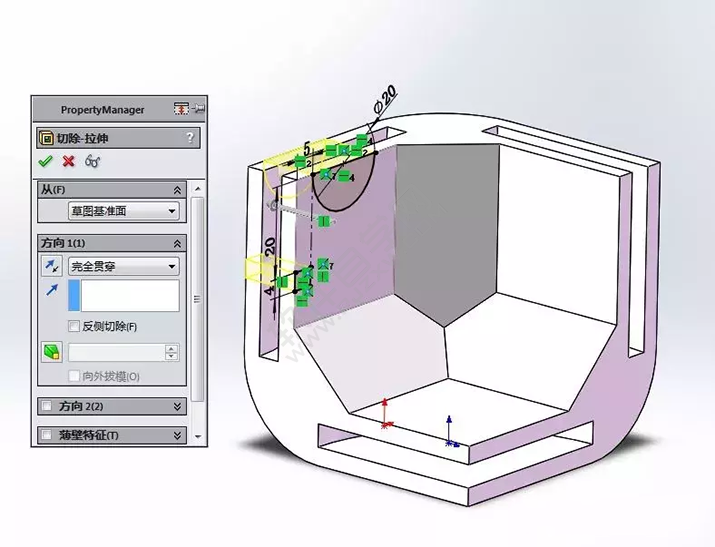 SolidWorks建模3D13-H01拉伸、圓角、倒角、基準(zhǔn)軸、鏡像