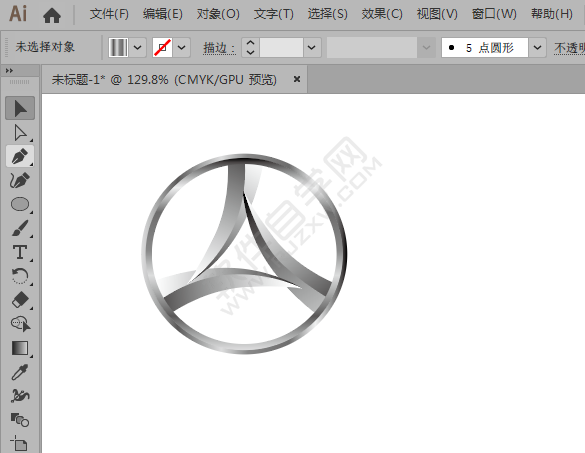 AI繪制合眾汽車圖標(biāo)