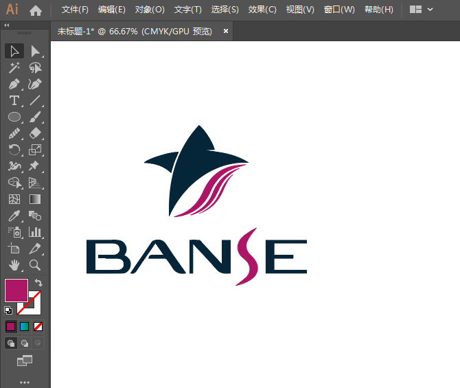 BANSE標(biāo)志LOGO用AI設(shè)計的方法