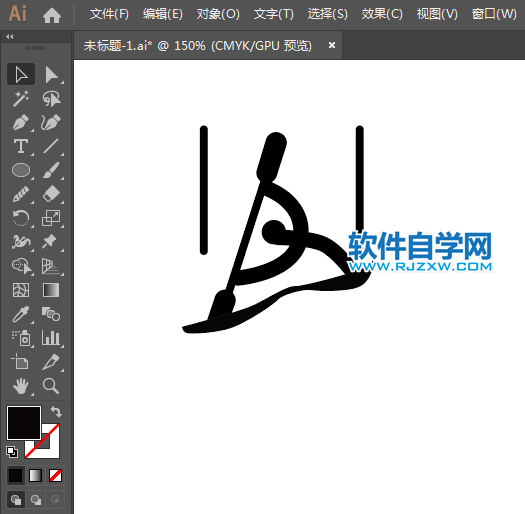 ai怎么設(shè)計(jì)皮劃艇激流回旋標(biāo)識(shí)