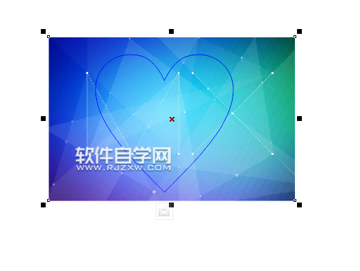 cdr怎么創(chuàng)建心形圖文框