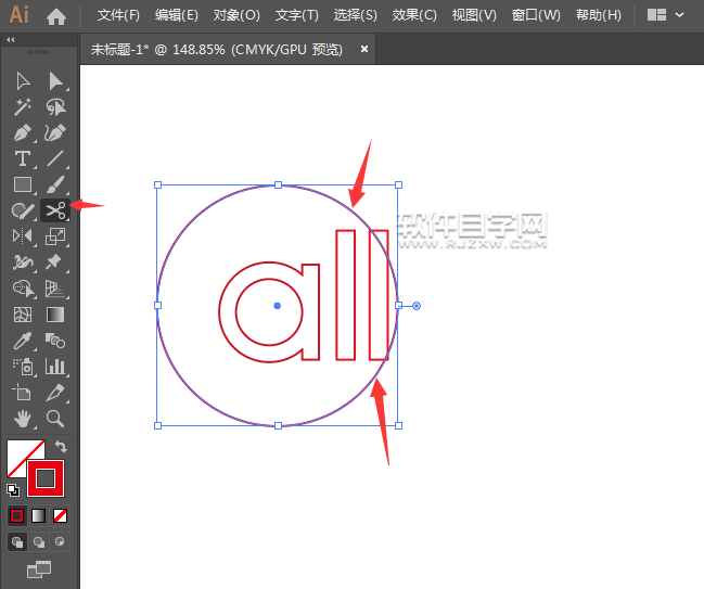 ai怎么畫一個all分型圖標
