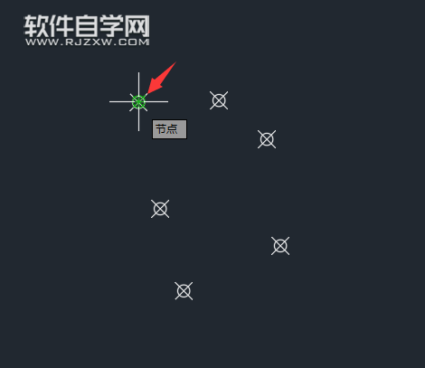 CAD節(jié)點設(shè)置捕捉連線