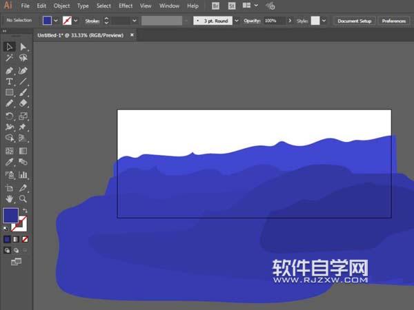 AI怎么設(shè)計(jì)夕陽西下的插畫