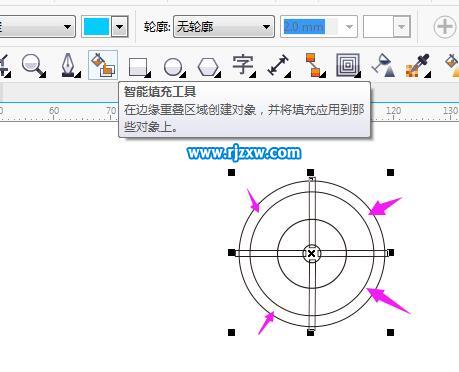 CDR怎么做雷達(dá)圖標(biāo)的實(shí)例教程