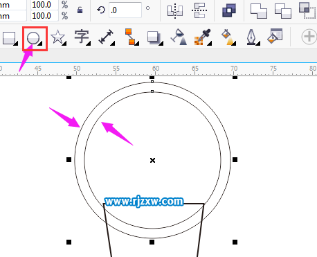 CorelDRAW制作獎杯黑白圖標