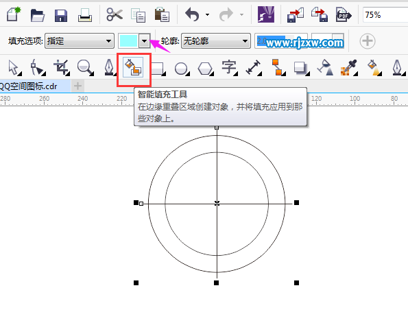 用CorelDRAW的智能填充制作播放器圖標(biāo)