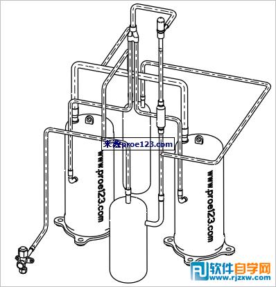 Proe工程圖管道中心線顯示配置選項(xiàng)