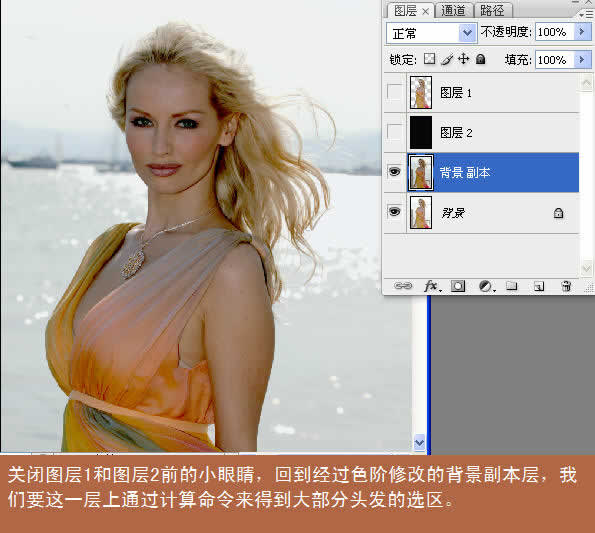 用Photoshop對含有頭發絲的人物圖片進行扣圖實例教程