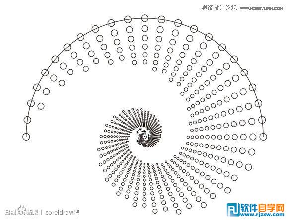 教你用CorelDraw設(shè)計(jì)漂亮圓點(diǎn)螺旋狀效果