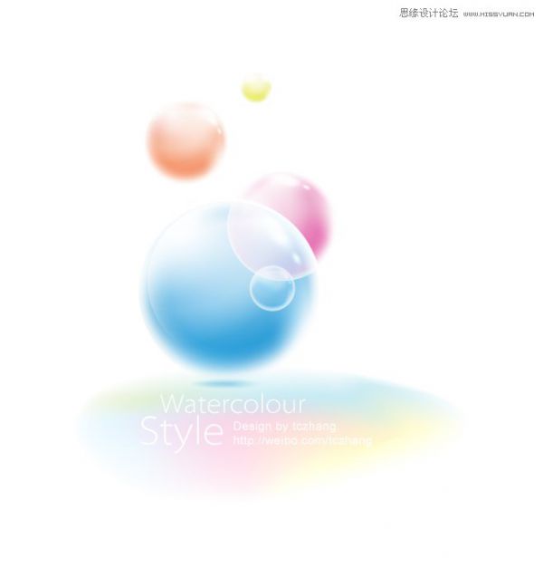 Illustrator制作夢(mèng)幻朦朧氣泡水晶球