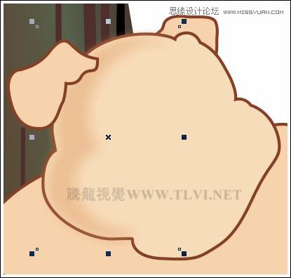 CorelDRAWX7設(shè)計(jì)可愛(ài)的泡泡豬