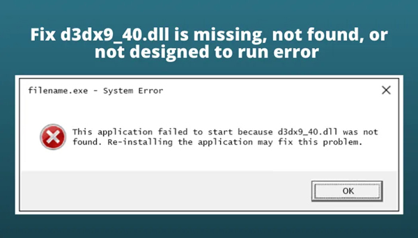 Win11系統(tǒng)提示d3dx9_40.dll丟失怎么辦？